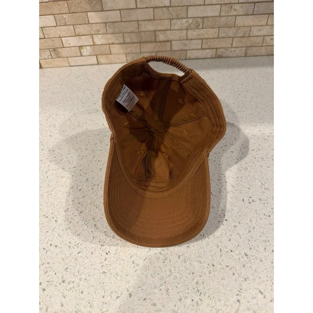 Carhartt Infant Brown Canvas Baseball Cap Hat Baby Toddler Logo Patch‎